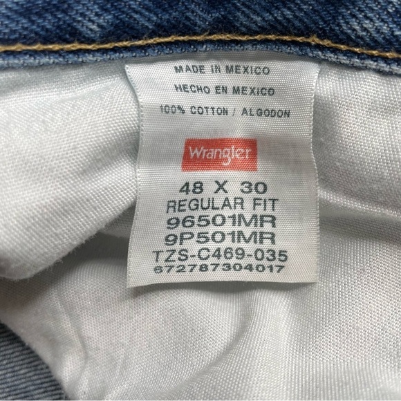 Wrangler Regular Fit Jeans Size 48x30 - Picture 8 of 11